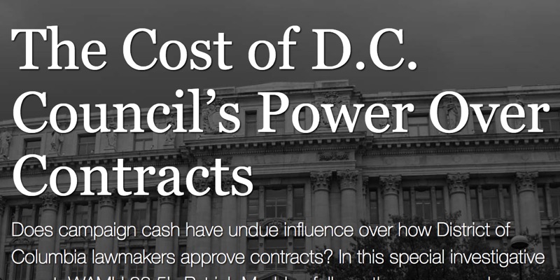 The Cost of D.C. Council’s Power Over Contracts